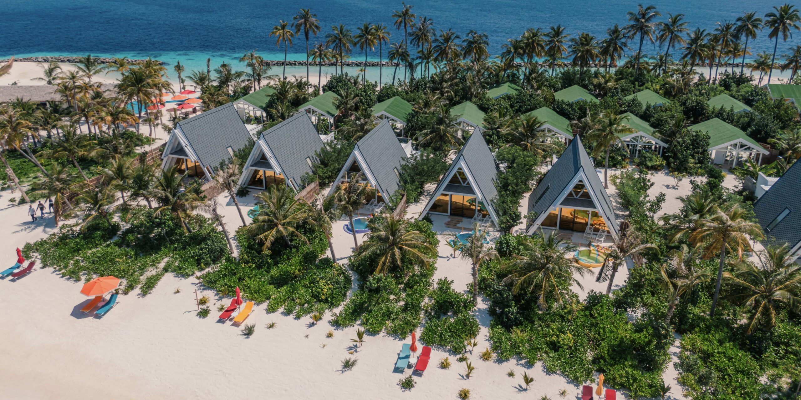 Haruge Beach Villa Aerial View