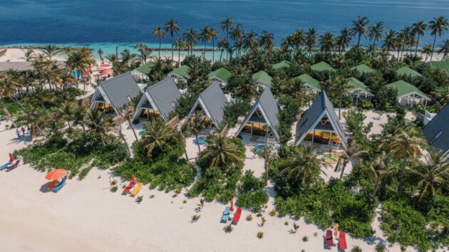 Haruge Beach Villa Aerial View