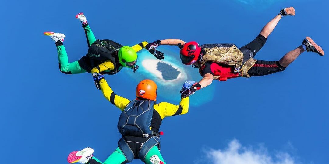 Sky Dive Discover Maldives from Thousands of Feet Above