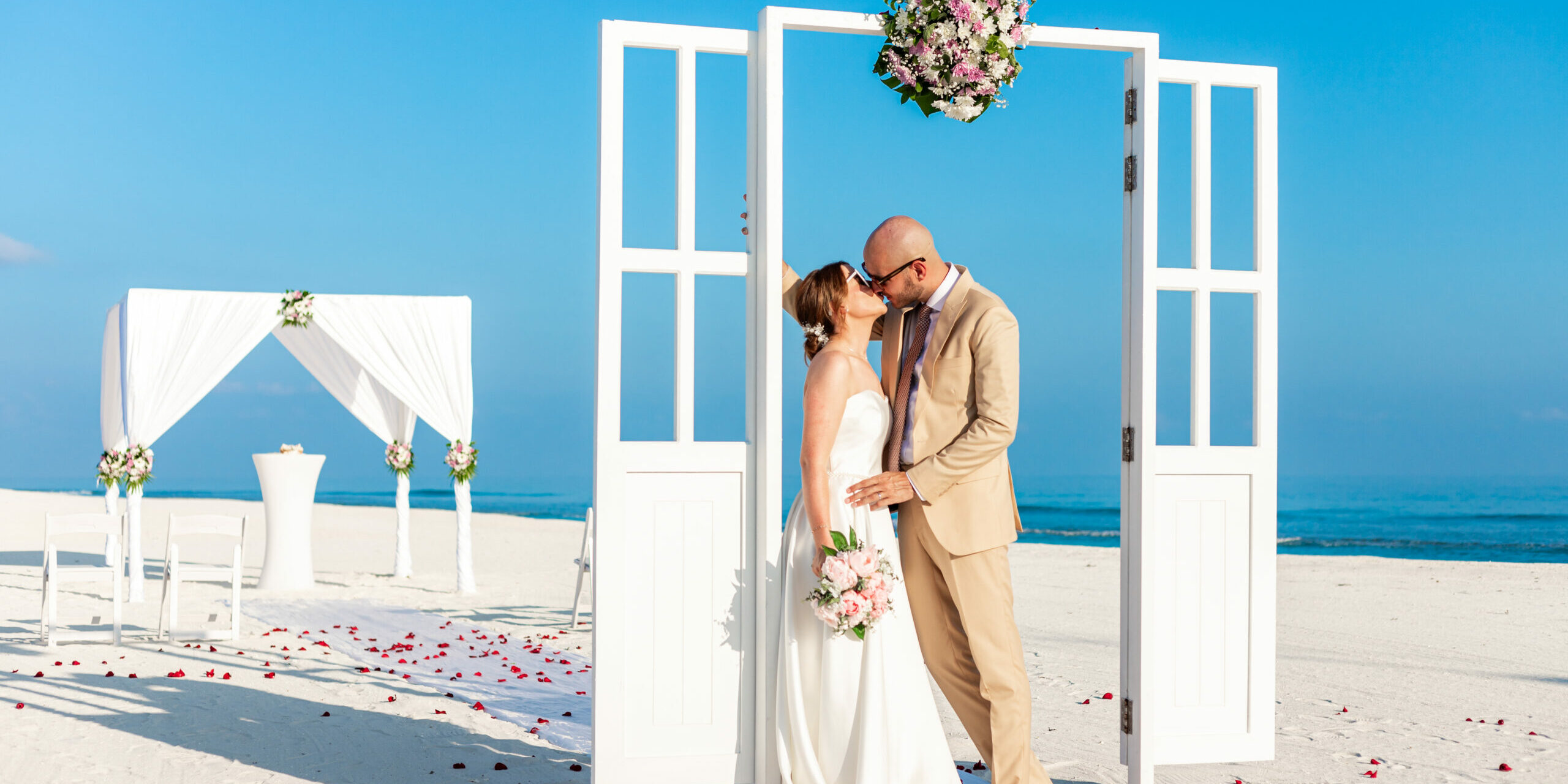 Wedding Barefoot Beach Promises at Finolhu Baa Atoll
